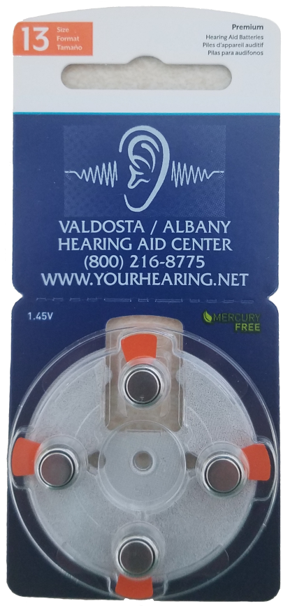 Size 13 Hearing Aid Batteries 4 Pack
